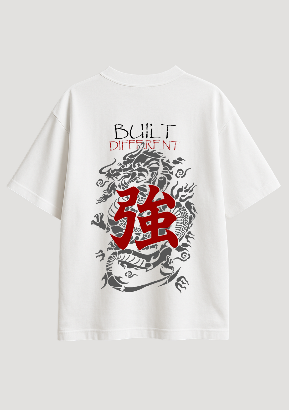 Dragon White | Premium Oversized T-Shirt