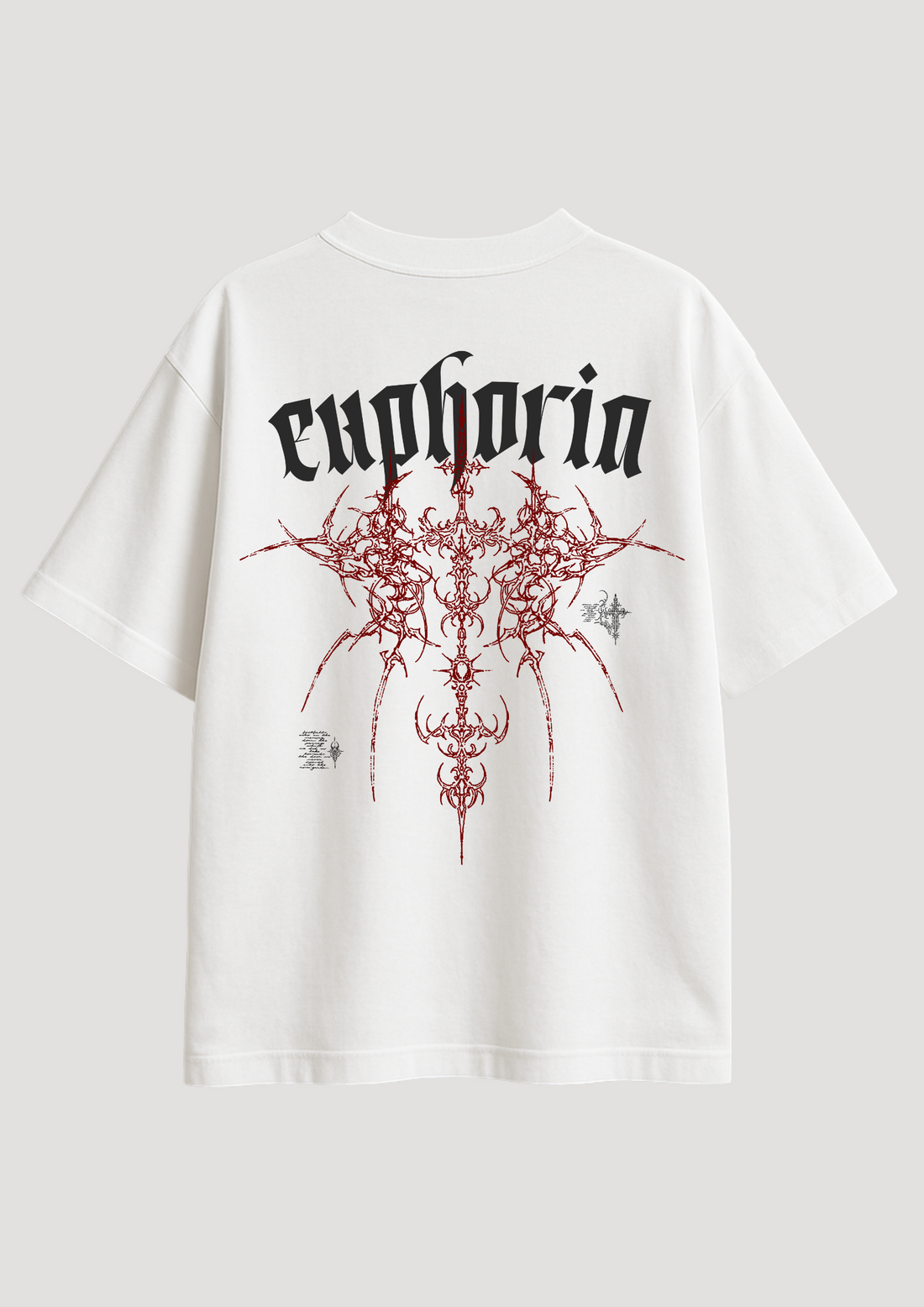 Euphoria White | Premium Oversized T-Shirt