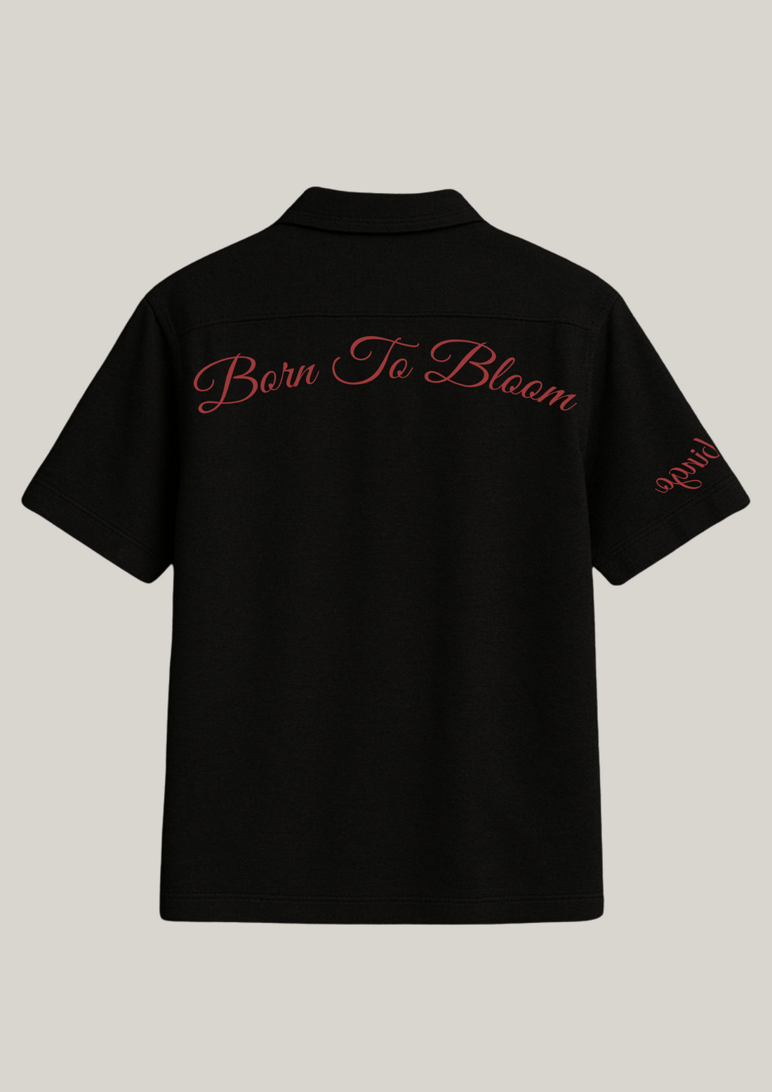 Born to Bloom | Premium Black Oversized Shirt