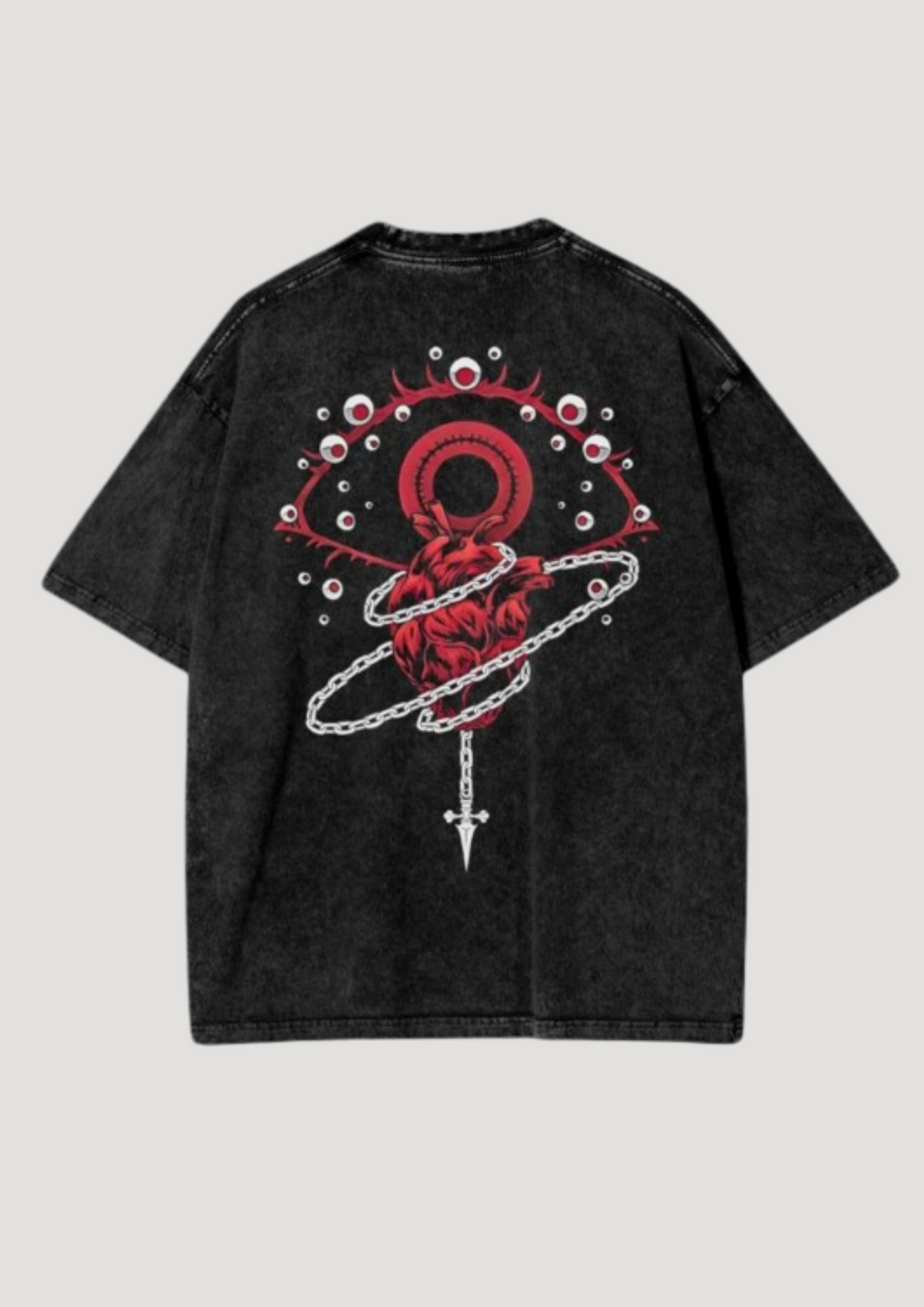Sacred Chains Oversized Acid Wash T-shirt